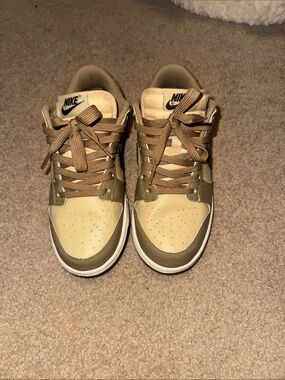 Nike Dunks in Beige and Brown